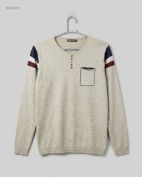 CUT LABEL (MJS-323) Henley Knit Sweater - XS