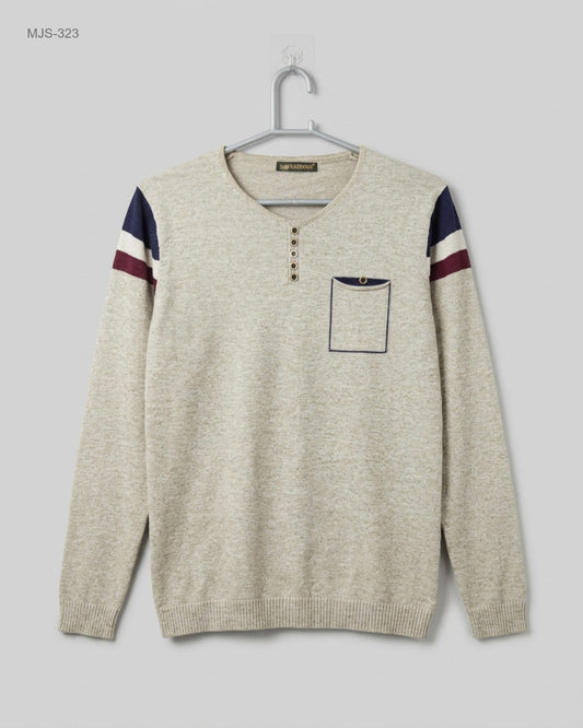 UK Imported secondhand Men Jumpers & Sweaters - Unknown brand, BEIGE Cotton, Premium condition, for Men - Online Thrift Store Karachi Pakistan