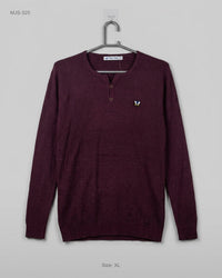 FASTFISH (MJS-325) Knit Henley Pullover - XS