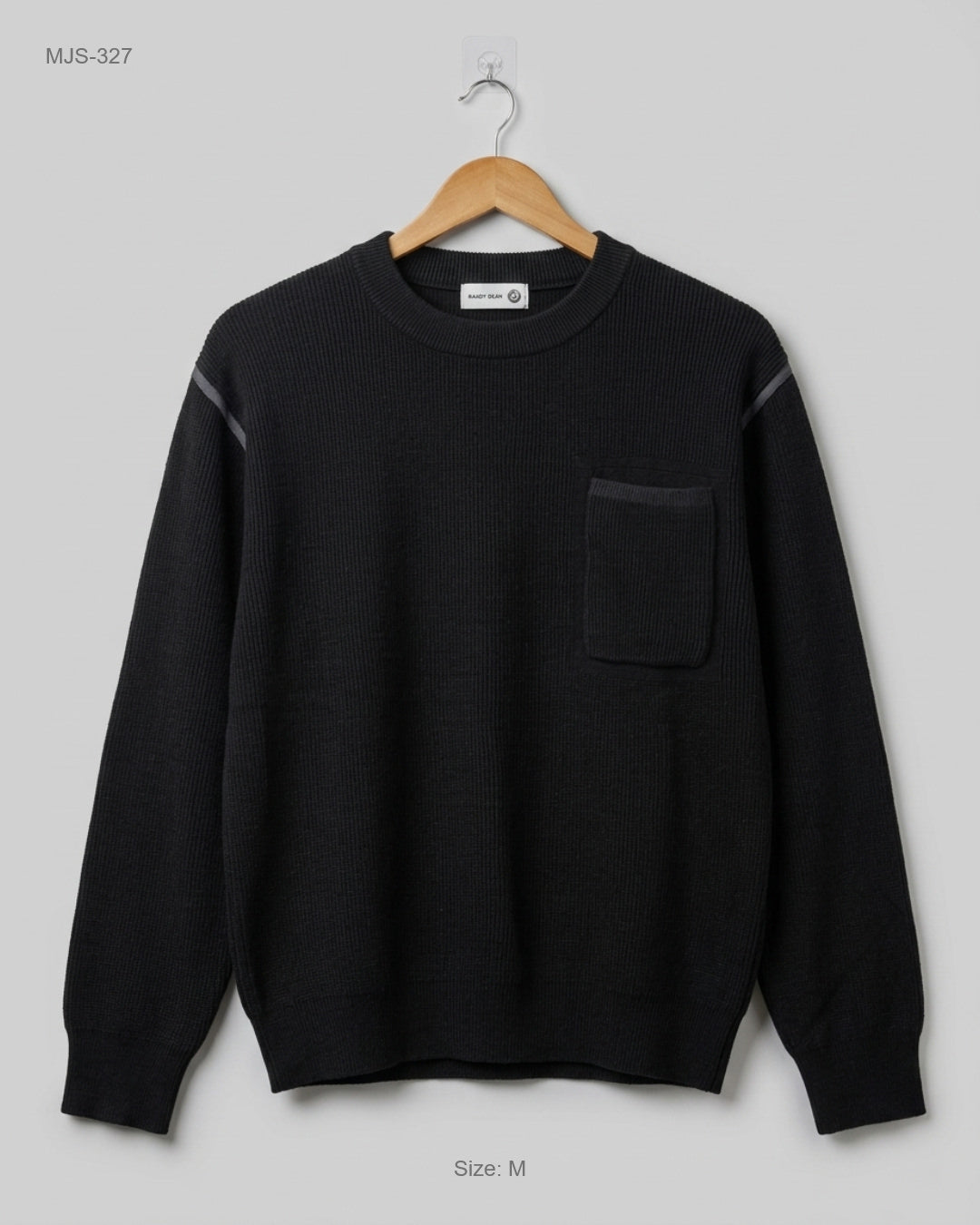 UK Imported secondhand Men Jumpers & Sweaters - Design brand, BLACK Cotton, Premium condition, for Men - Online Thrift Store Lahore Pakistan