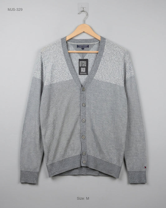 Secondhand Branded Men Jumpers & Sweaters by Tommy Hilfiger, Grey Cotton fabric, Premium condition, for Men - Online Thrift Shop Peshawar Pakistan
