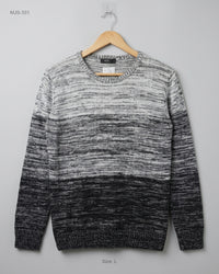 AHM (MJS-331) Crew Neck Ombre Sweater - M