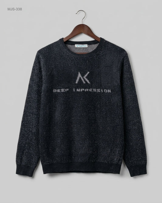 Preloved Premium Men Jumpers & Sweaters by FASTFISH, BLACK Cotton for Men - OTS Thrift Shop Karachi Pakistan