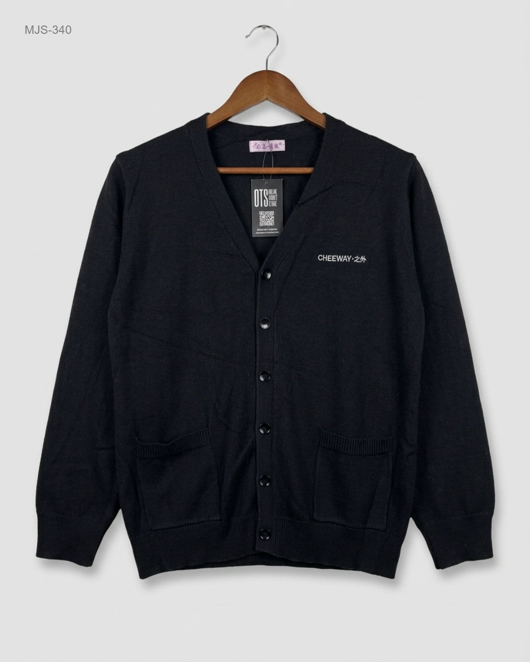 Shop Premium Men Jumpers & Sweaters by Unknown | Preloved Branded Clothes | Black Cotton | Men | OTS Thrift Store Lahore Pakistan