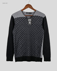 XIEHU (MJS-341) Long-Sleeved Mixed-Knit Top - XS