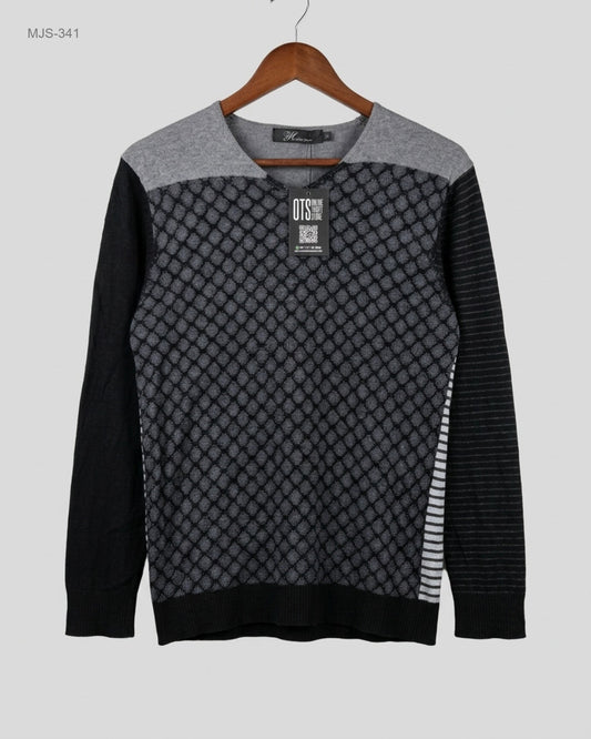 Preloved Premium Men Jumpers & Sweaters by XIEHU, GRAY Polyerter for Men - OTS Thrift Shop Karachi Pakistan