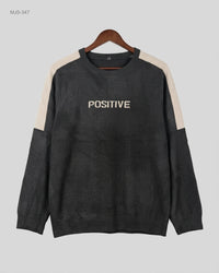 Cut label (MJS-347) Graphic Crewneck Sweater - L