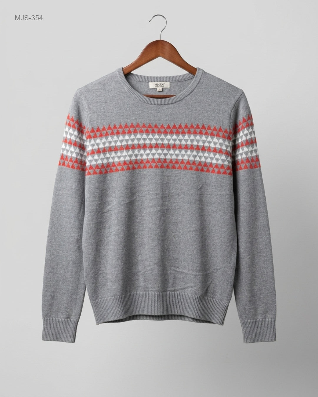 Secondhand Branded Men Jumpers & Sweaters by YISHION, Grey Cotton fabric, Premium condition, for Men - Online Thrift Shop Karachi Pakistan