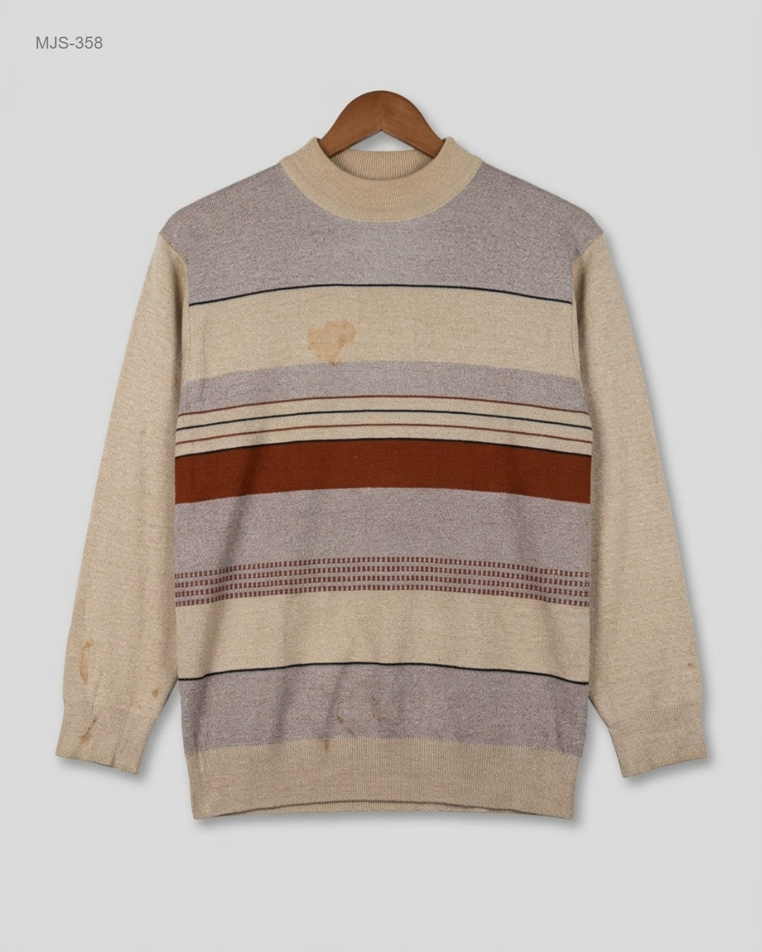 Preloved Premium Men Jumpers & Sweaters by Unknown, Beige Cotton for Men - OTS Thrift Shop Peshawar Pakistan
