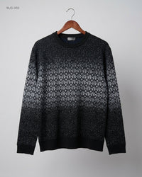 Cut Label (MJS-359) Crew-Neck Jacquard Sweater - S/M