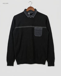 Marc (MJS-360) Layered-Look Knit Sweater - S/M