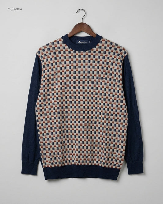 Men Jumpers & Sweaters | Aquasaotai | Preloved Branded | BLUE Cotton | Premium | OTS Thrift Store Peshawar Pakistan