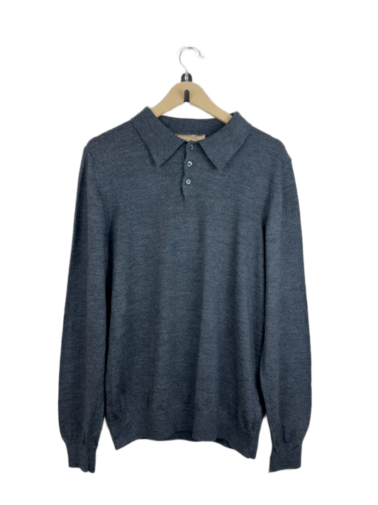 Preloved Premium Men's Jumpers & Sweaters by Collezione, Grey Wool for Men - OTS Thrift Shop Islamabad Pakistan