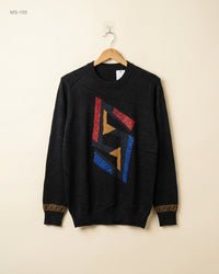 Unknown (MS-105) Crew-Neck Graphic Sweater - XS