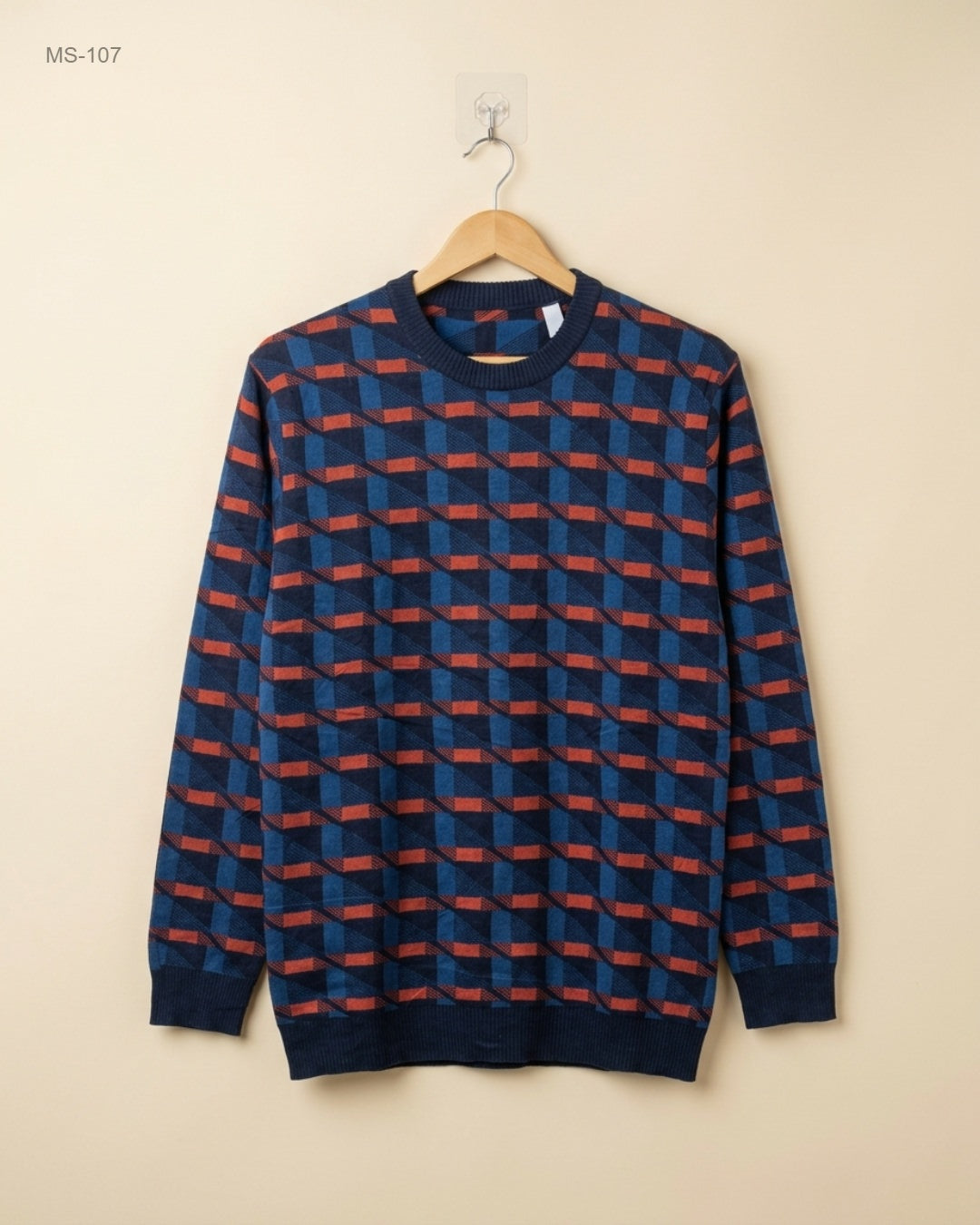Preloved Premium Winter Cardigans & Sweaters by Unknown, Blue and Black Polyester for Men - OTS Thrift Shop Peshawar Pakistan