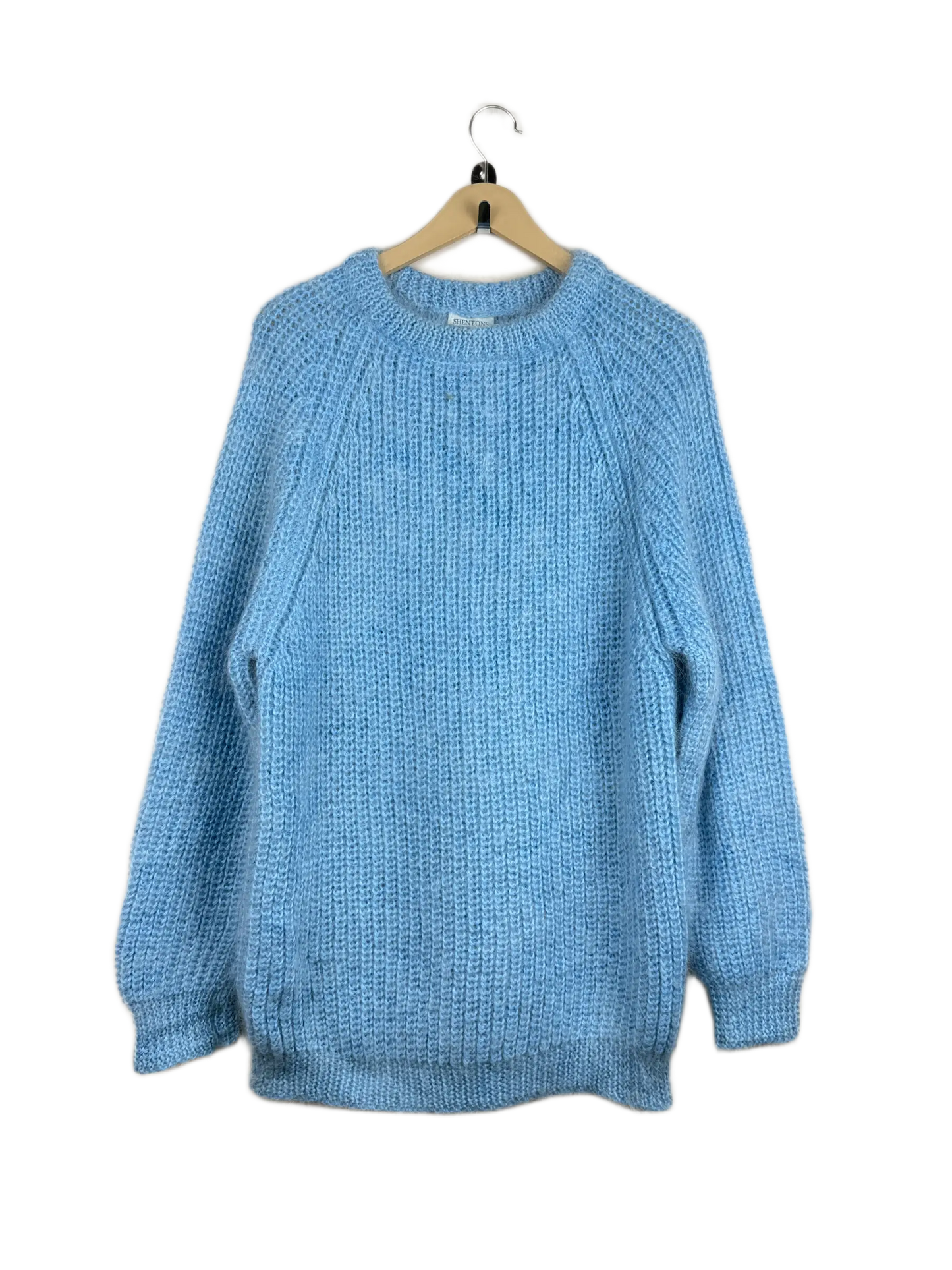 Secondhand Branded Men's Jumpers & Sweaters by Shentons, SkyBlue Wool fabric, Premium condition, for Men - Online Thrift Shop Karachi Pakistan