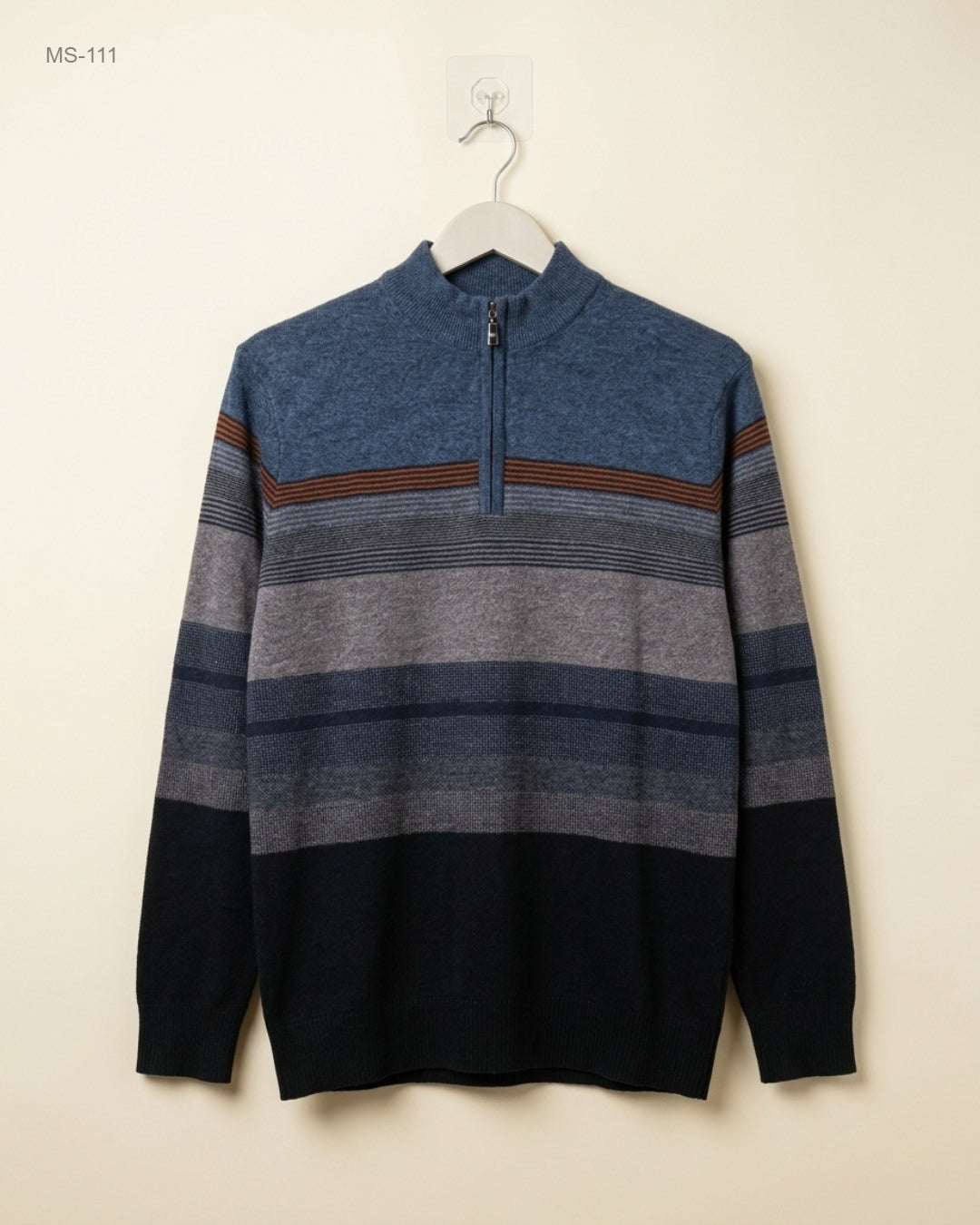 Premium Condition Winter Cardigans & Sweaters | Preloved Unknown | Stripe Sweater Polyester | Thrift Shop for Men Lahore Pakistan | OTS