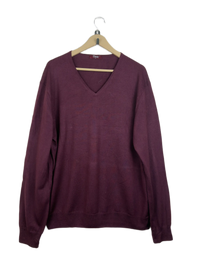 Maroon Men's Jumpers & Sweater by T.M. Lewin (MS-116)