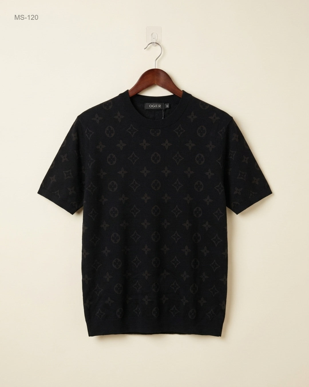 Oger (MS-120) Monogram Knit T-shirt - S/M