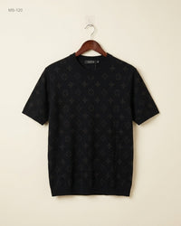 Oger (MS-120) Monogram Knit T-shirt - S/M