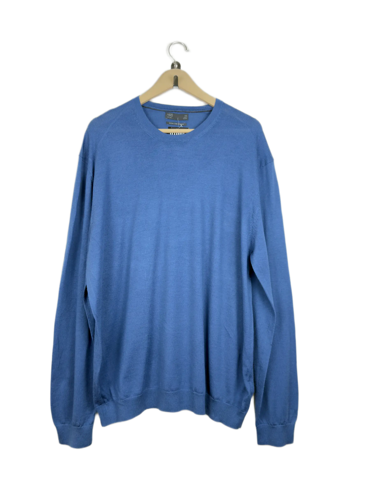 Blue Men's Jumpers & Sweater by Marks & Spencer (MS-124)