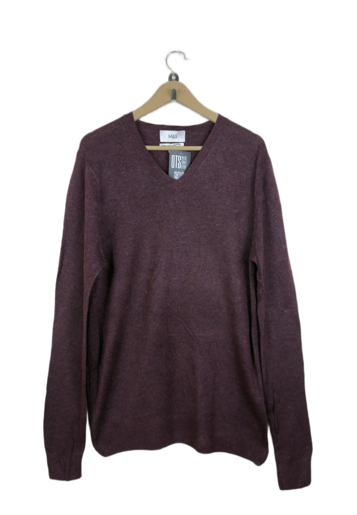 Maroon Men's Jumpers & Sweater by Marks & Spencer (MS-128)