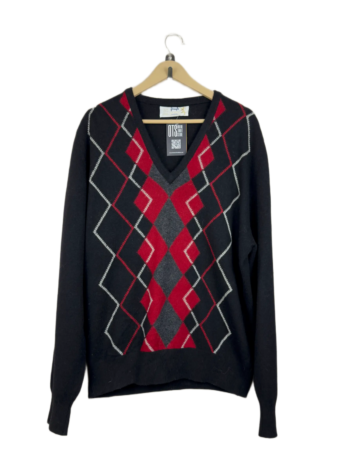 Black Men's Jumpers & Sweater by Pringle of Scotland (MS-130)