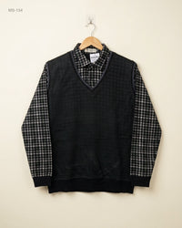 Unknown (MS-134) 2-in-1 Layered Sweater Top - S/M