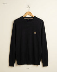 Unknown (MS-137) Crew-Neck Knit Sweater - S