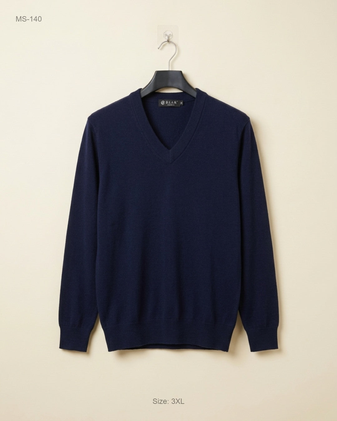 Unknown (MS-140) V-Neck Knit Sweater - M