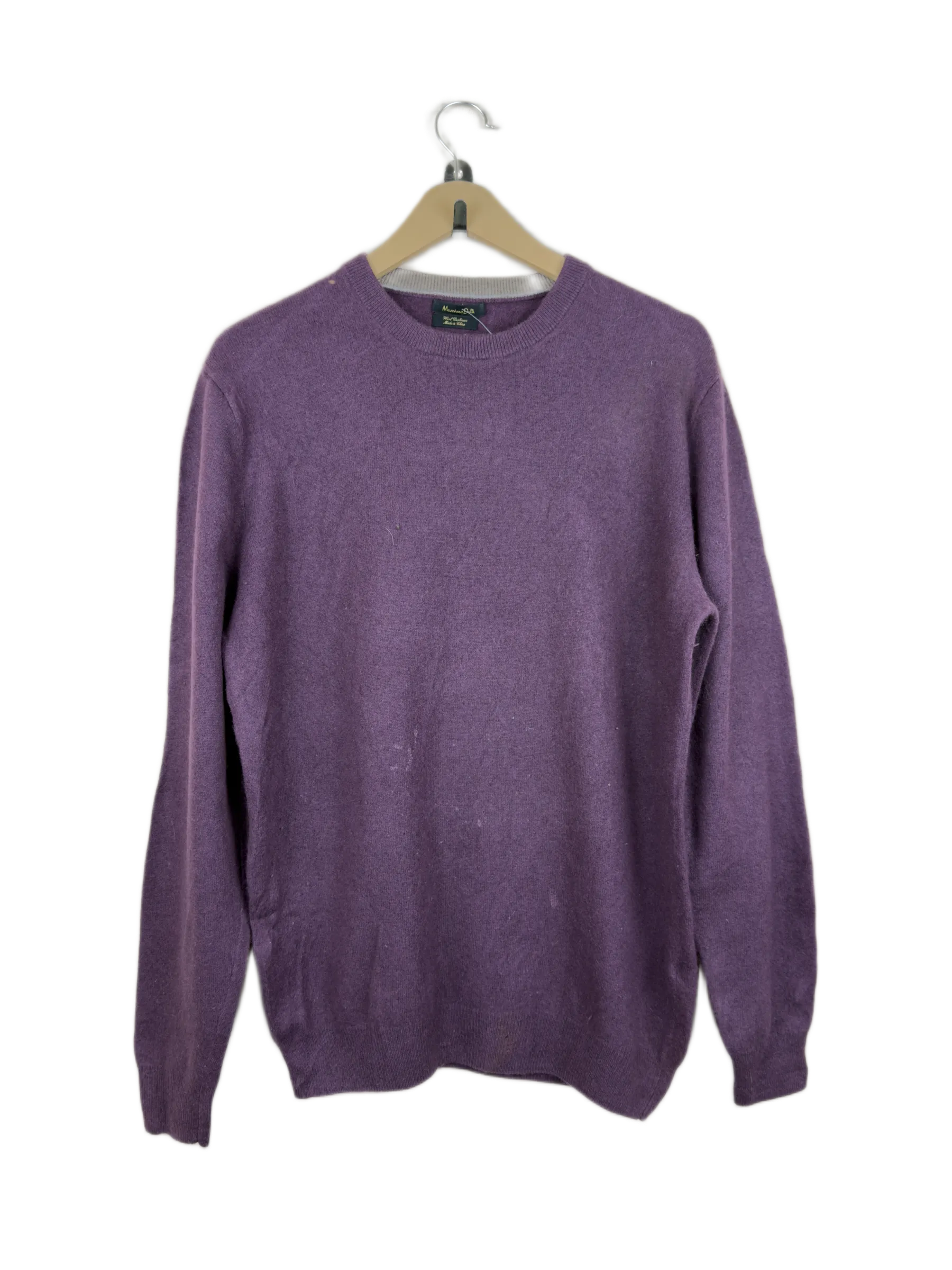 Shop Good Men's Jumpers & Sweaters by Massimo Dutti | Preloved Branded Clothes | Lavender Lambswool | Men | OTS Thrift Store Karachi Pakistan