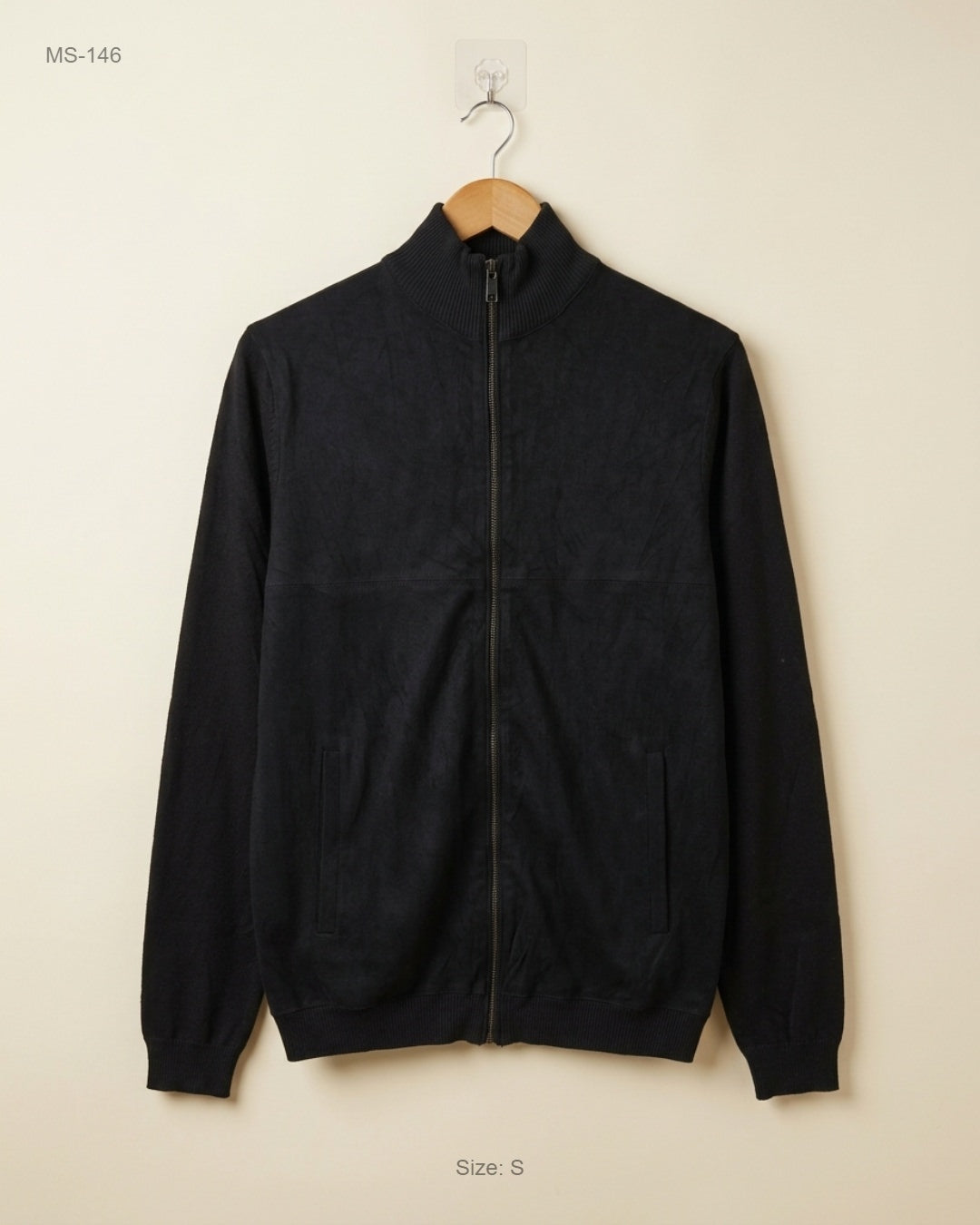 ZARA MEN (MS-146) Zip-Up Mock Neck Jacket - XS