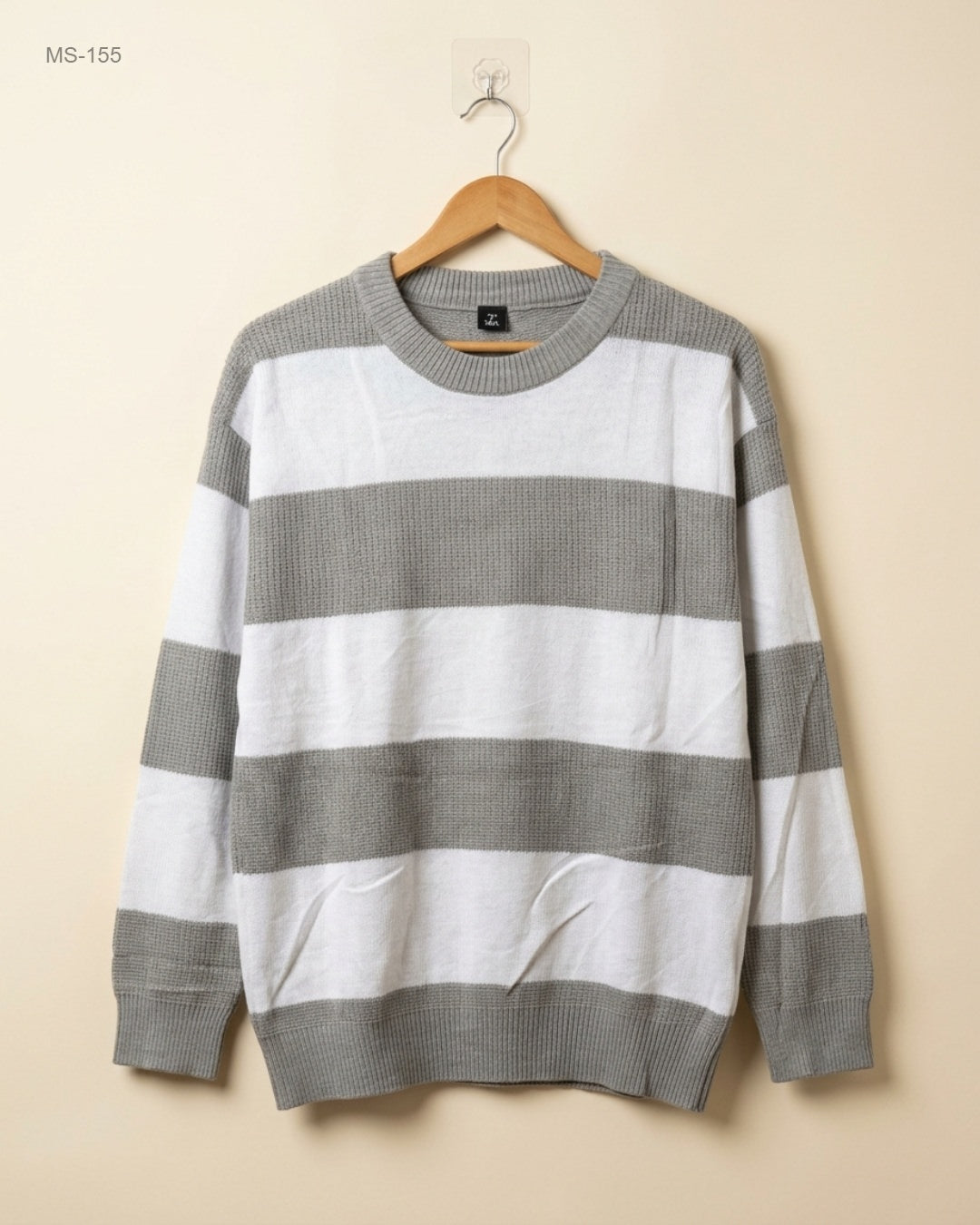 Preloved Premium Winter Cardigans & Sweaters by Unknown, Grey & Offwhite Polyester for Men - OTS Thrift Shop Islamabad Pakistan