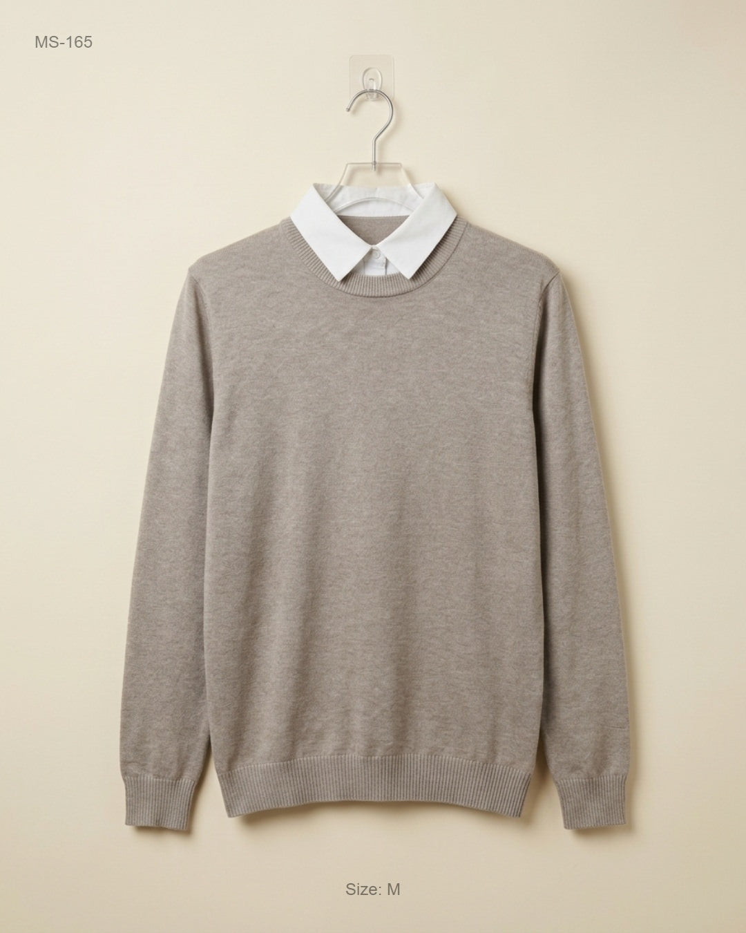 Unknown (MS-165) Mock-Layered Knit Sweater - XS
