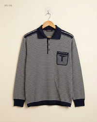 Unknown (MS-168) Long-Sleeved Polo Shirt - S/M