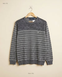 Polo Villae (MS-170) Striped Knit Sweater - M/L