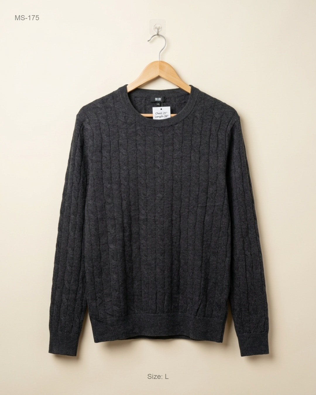 Shop Premium Winter Cardigans & Sweaters by Unknown | Preloved Branded Clothes | Grey Polyester | Men | OTS Thrift Store Islamabad Pakistan