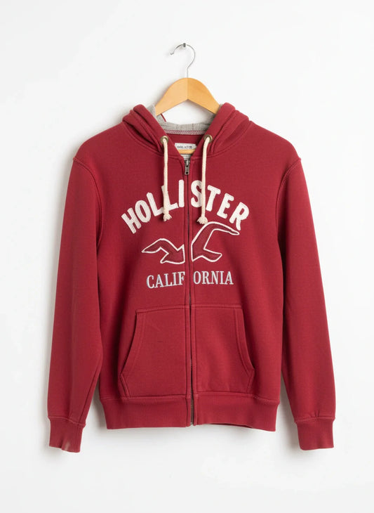 Premium Condition Men's Hoodies & Sweatshirts | Preloved hollister | Red Cotton | Thrift Shop for Men Hoodies Peshawar Pakistan | OTS