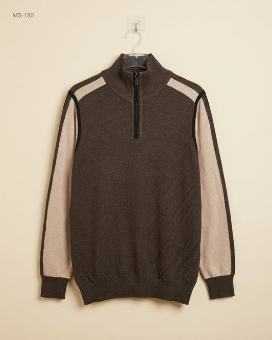 Preloved Premium Winter Cardigans & Sweaters by Unknown, Brown Polyester for Men - OTS Thrift Shop Peshawar Pakistan