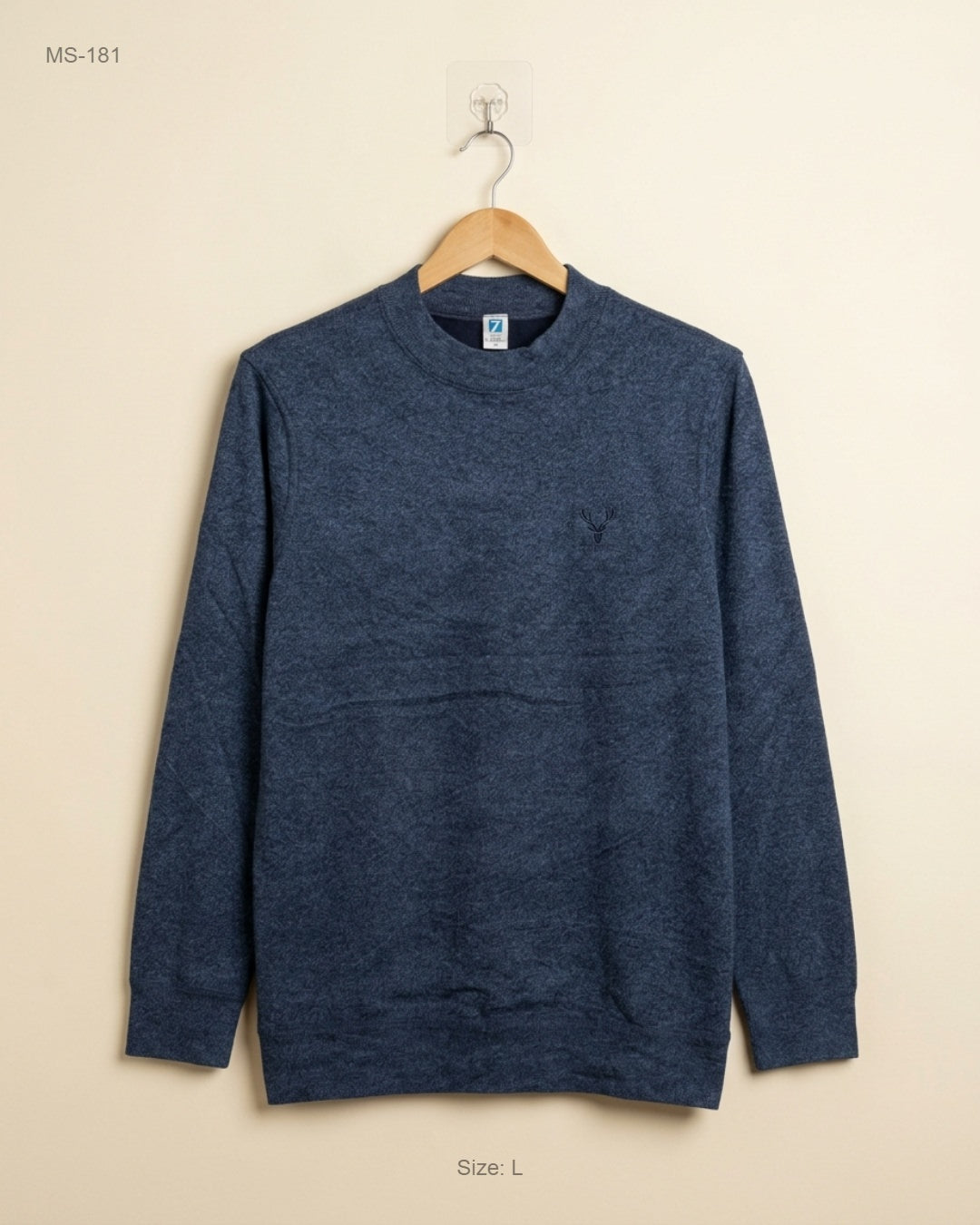 Unknown (MS-181) Crew-Neck Knit Sweater - S
