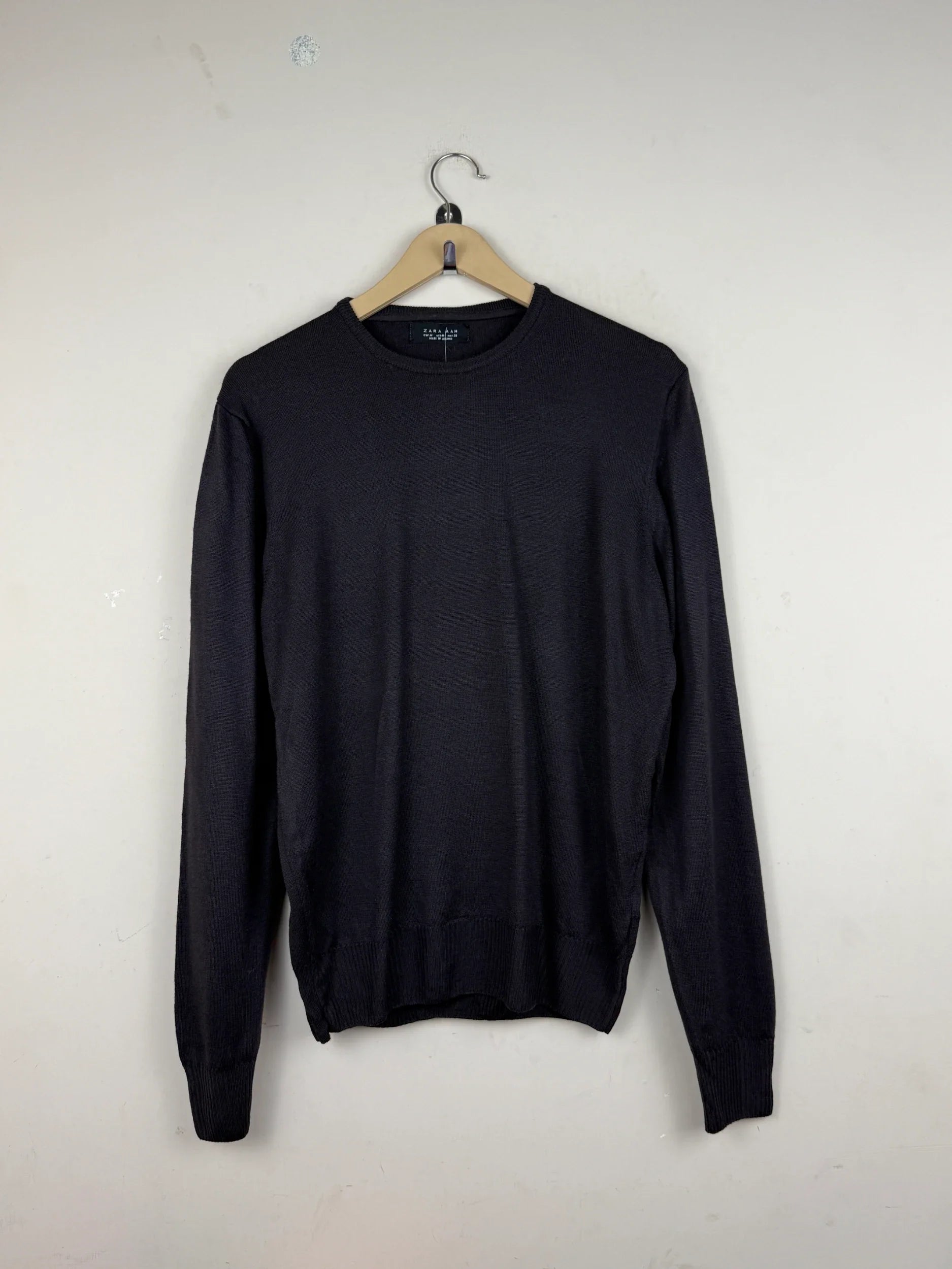 Secondhand Branded Men's Jumpers & Sweaters by Zara, Brown Cotton fabric, Premium condition, for Men - Online Thrift Shop Lahore Pakistan