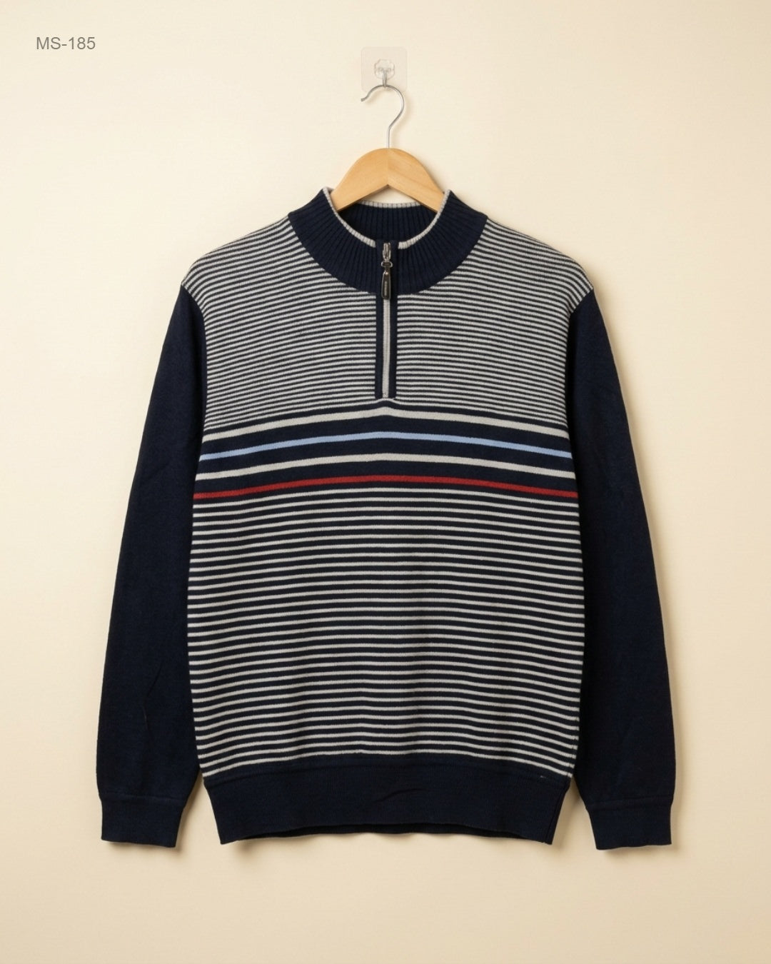 Winter Cardigans & Sweaters | Unknown | Preloved Branded | Stripe Sweater Polyester | Premium | OTS Thrift Store Islamabad Pakistan
