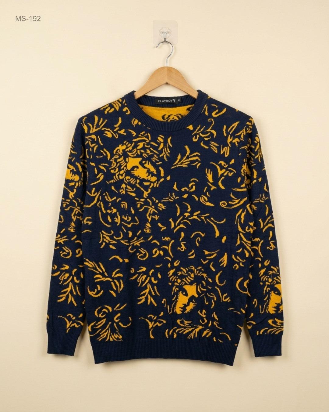 Unknown (MS-192) Crew Neck Knitted Sweater - S