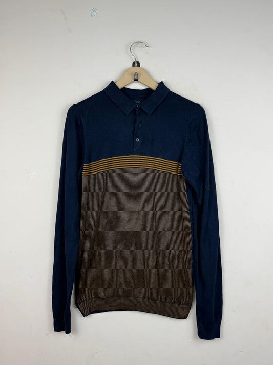 UK Imported secondhand Men's Jumpers & Sweaters - Next brand, Blue Cotton, Premium condition, for Men - Online Thrift Store Lahore Pakistan