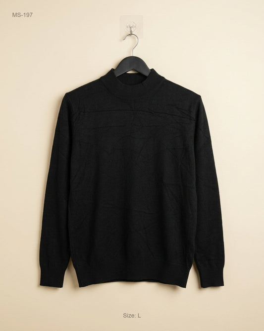 UK Imported secondhand Winter Cardigans & Sweaters - JPT & Home brand, Black Polyester, Premium condition, for Men - Online Thrift Store Islamabad Pakistan