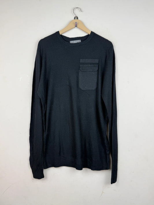 Preloved Excellent Men's Jumpers & Sweaters by Primark, Black Cotton for Men - OTS Thrift Shop Islamabad Pakistan