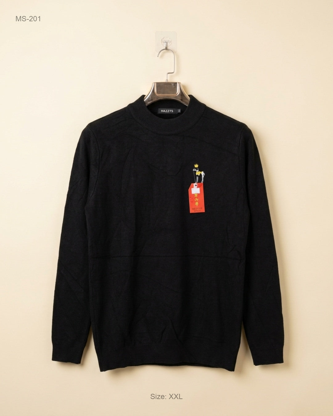 Winter Cardigans & Sweaters | Hazzys | Preloved Branded | Black Polyester | Premium | OTS Thrift Store Islamabad Pakistan
