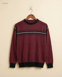 Unknown (MS-209) Crew Neck Knitted Sweater - S/M