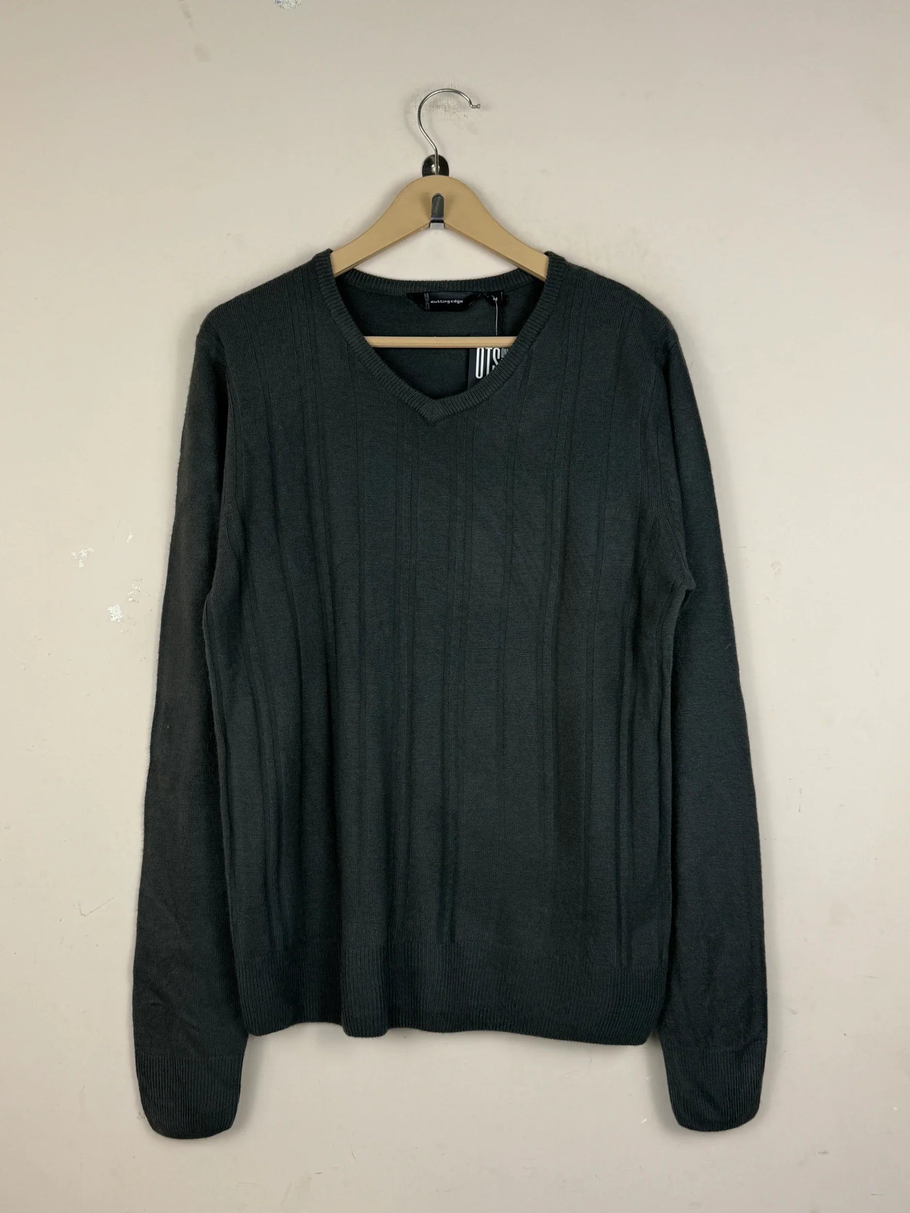 Shop Premium Plus Men's Jumpers & Sweaters by Cutting edge | Preloved Branded Clothes | Gray Acrylic | Men | OTS Thrift Store Lahore Pakistan