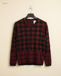 Unknown (MS-217) V-Neck Knit Top - XS